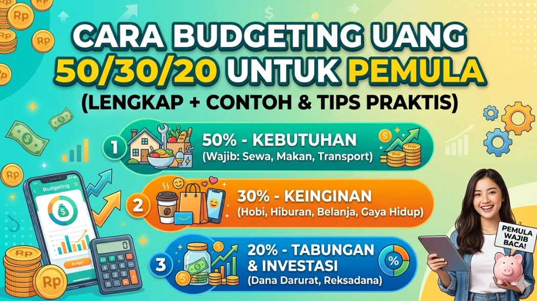 Cara Budgeting Uang 50-30-20 untuk Pemula
