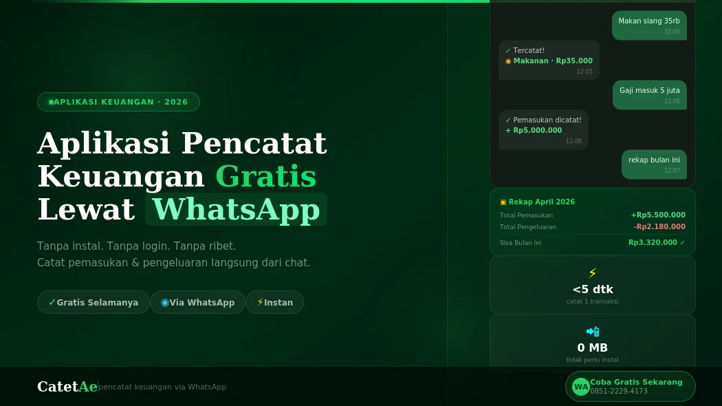 aplikasi pencatat keuangan